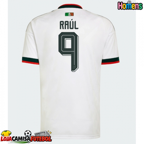 Camisa de Futebol México Raul Jimenez #9 Equipamento Secundário Mundo 2026 Manga Curta